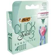 Bic click soleil 3 sensitive tetes de rasoir femme x4