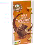 Carrefour sensation coeur saveur caramel à la fleur de sel 125g