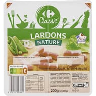 Carrefour classic' lardons nature sup 2x100g