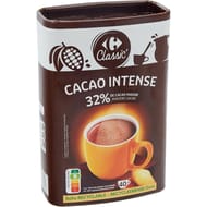 Carrefour classic' chocolat en poudre cacao intense 32%  800g