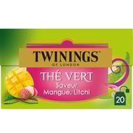 Twinings thé vert mangue litchi x20 30g