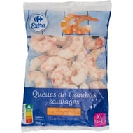 Carrefour queues de gambas sauvages 316g