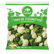 Carrefour classic' trio de fleurettes 1kg