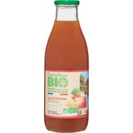 Carrefour bio jus de pomme 100% pur jus 1l