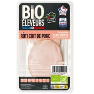 Bonjour Campagne rôti de porc cuit bio conservation sans nitrite 2 tranches 80g