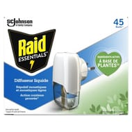 Raid essentials diffuseur liquide électrique 45 nuits