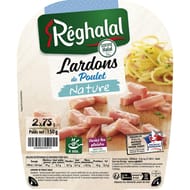 Reghalal lardons de poulet nature halal 2x75g