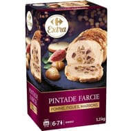 Carrefour extra pintade farcie pomme figues marrons 1.2kg