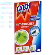 Catch stickers anti-mouches décoratifs vert x6