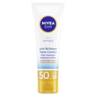 Nivéa sun uv visage anti-brillance effet matifiant teinte moyenne spf50 50 ml