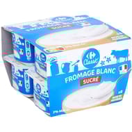 Carrefour classic fromage blanc nature sucré 8x100g