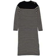 Robe pull manches longues femme BLACK/WHITE STRIPES T50/52