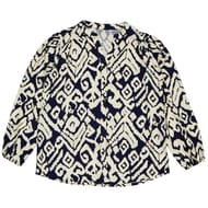 Chemise manches longues femme NAVY AOP T48