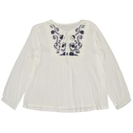 Blouse manches longues femme WHITE T46