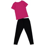 Pyjama long femme VIOLET AOP/NOIR T50/52