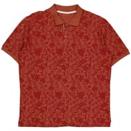 Polo manches courtes aop fleurs homme TERRACOTTA XXL