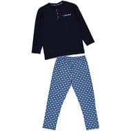 Pyjama long col tunisien poche homme MARINE XXL