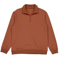 Sweat col montant zip homme TERRACOTTA XXL