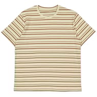 Tee-shirt manches courtes rayé homme ECRU XL