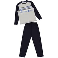 Pyjama long marin homme MARINE/GRIS CHINE XL