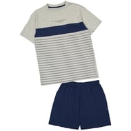 PYJASHORT BANDES GRIS CHINE XXL