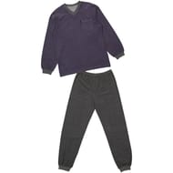 Pyjama long éponge homme GRIS CHINE XXL