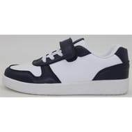 Basket garçon 28/35 BLANC/MARINE 34