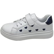 Basket fille 28/34 BLANC/BLEU NUIT 29