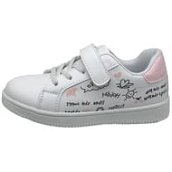 Basket fille 28/34 BLANC/ROSE 29
