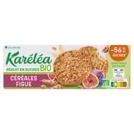 Karéléa sablés céréales figues réduit en sucres bio étui + sachet 150g