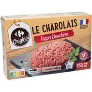 Carrefour original le charolais façon bouchère vbf 15% mg 4x120g