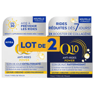 Nivea q10 ar jour fp30+nuit 50ml x2