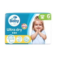 Carrefour baby couches taille 6  +16 kg x34