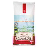 Saunier de camargue sachet poly sel de mer gros 1kg