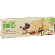 Carrefour bio biscuit chocolat noir 185g