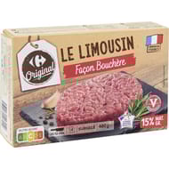 Carrefour original le limousin façon bouchère vbf 15% mg 4x120g