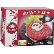 Carrefour classic' haché ultra moelleux à l'oignon 10x100g