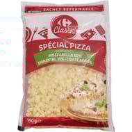 Carrefour Classic' Fromage Râpé Spécial Pizza 150g