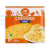 Carrefour classic cheddar rapé 150g