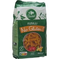 Carrefour no gluten pâtes fusilli sans gluten 500g