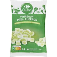 Carrefour classic' poireaux en rondelles 1kg