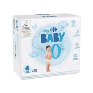 Carrefour baby couches taille 4 maxi  7-18 kg x28