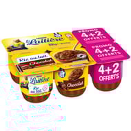 La laitiere riz au lait au chocolat 4x115g + 2 offerts