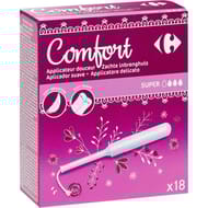 Carrefour tampons applicateur comfort super x18