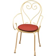 Galette ronde diam 38cm terracotta