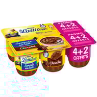 La laitiere semoule au lait chocolat 4x115g + 2 pots offerts