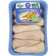 Carrefour classic' filets de poulet blanc 850g