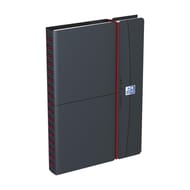 Oxford agenda office 10x15 1 semaine 2 pages 2024 gris elastique rouge