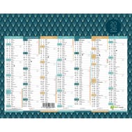 Lecas calendrier graphics 26.5x21 1 an sur 2 faces 2024