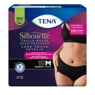 Tena silhouette noir taille basse m x 12